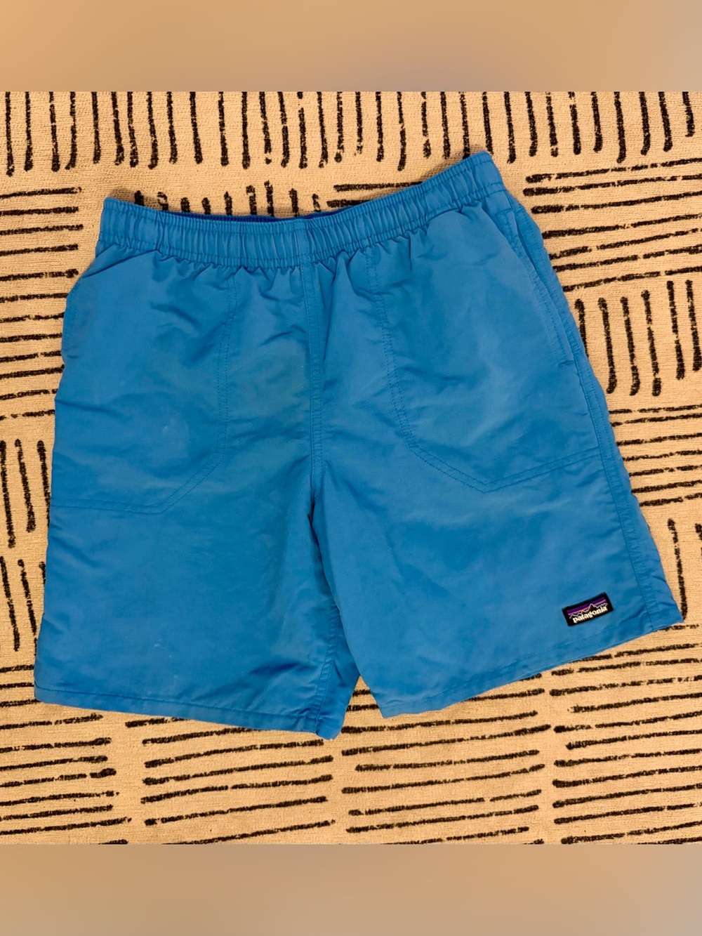 Patagonia kids Blue Elastic-Waist Hybrid Shorts